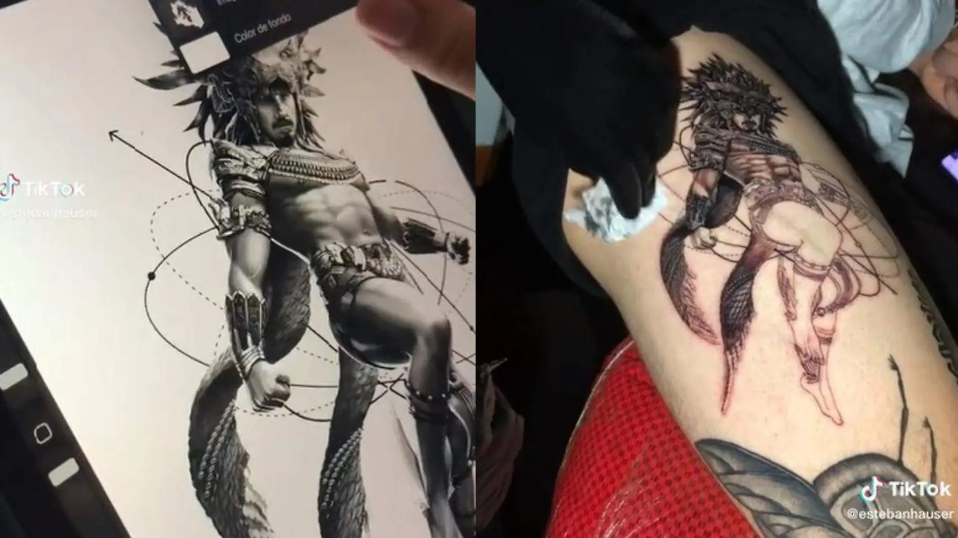 Tatuador impresiona por tatuaje de Tenoch Huerta como Namor